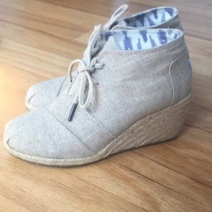 TOMS canvas wedges